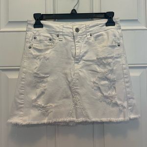 American Eagle white denim skirt size 0